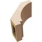 Ekena Millwork 5-inch W x 8-inch D x 8-inch H Imperial Rough Cedar Woodgrain TimberThane Knee Brace, Primed BRCUR05X08X08IMPRCPR - alternate 2
